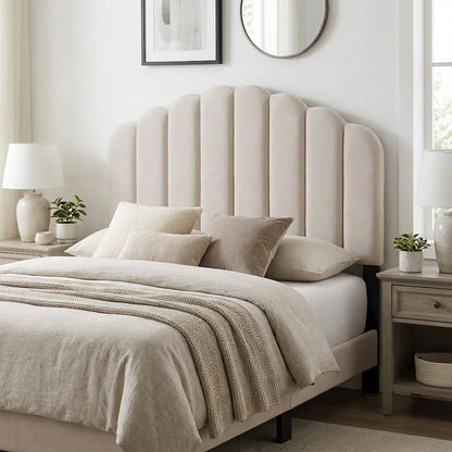 Performance Velvet Full/Queen Headboard with Plush Upholstery and Sturdy Frame
