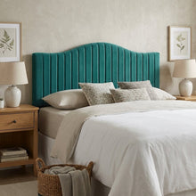 Channel Tufted Performance Velvet King Headboard, Plush Upholstery