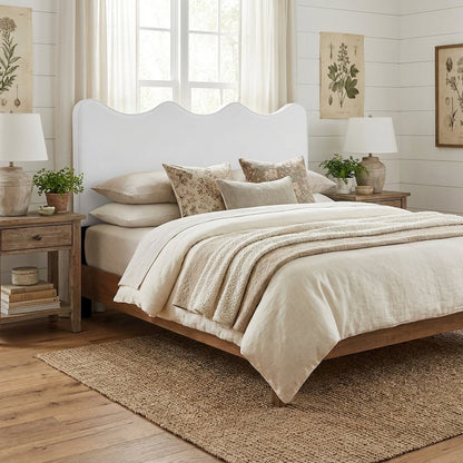 Performance Velvet Twin Headboard in Soft Gray, Plush Upholstery, Durable Frame