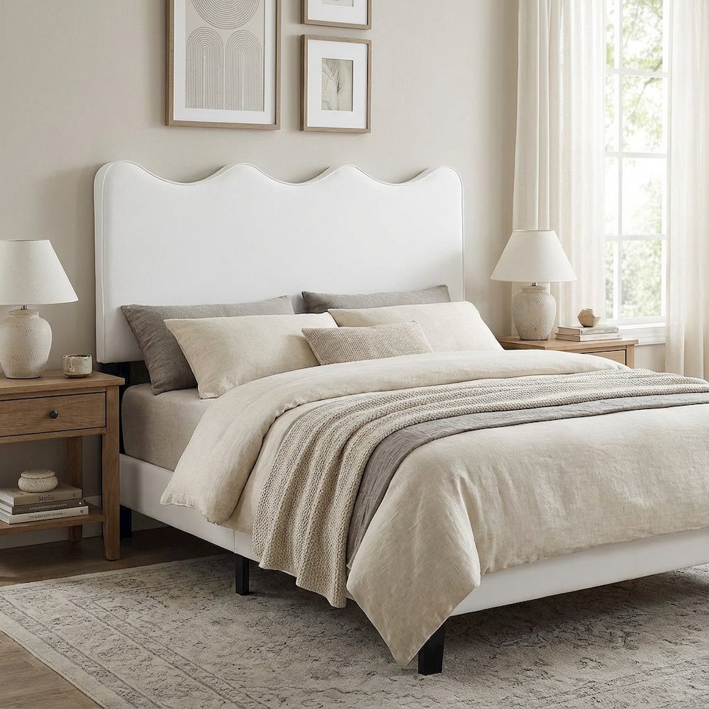 Performance Velvet Full/Queen Headboard with Plush Upholstery and Sturdy Frame