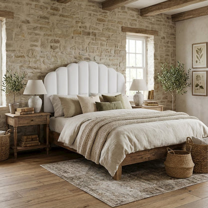 Performance Velvet Full/Queen Headboard in Plush Upholstery, Sturdy Frame Design