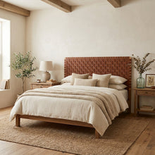 Vegan Leather King Headboard with Durable Frame and Stylish Design