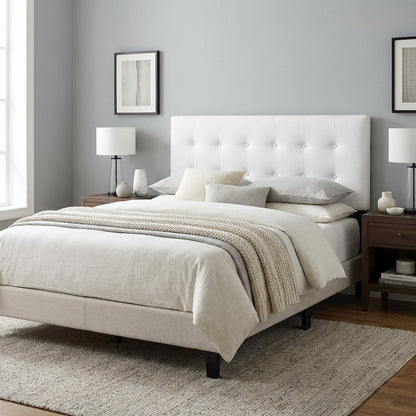 Upholstered Vinyl Full Headboard with Stylish Design and Durable Build
