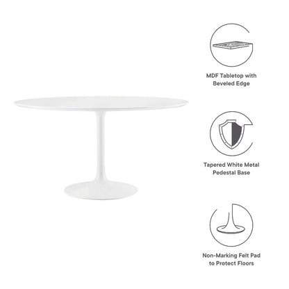 Lippa 54" Round Wood Dining Table