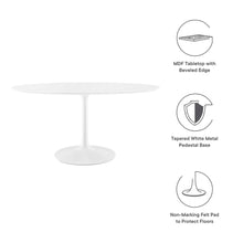 Lippa 60" Oval Wood Dining Table