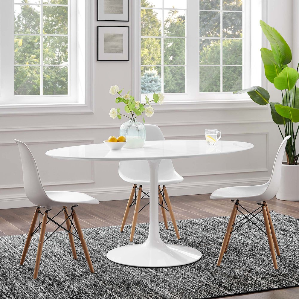 Lippa 60" Oval Wood Dining Table
