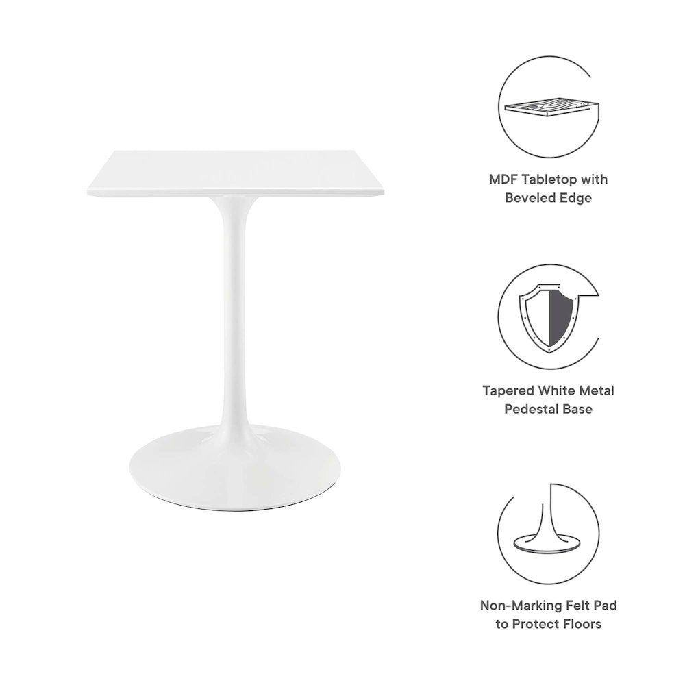 Lippa 24" Square Wood Dining Table