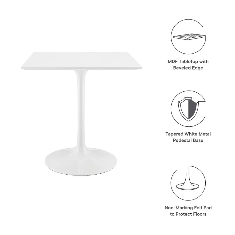 Lippa 28" Square Wood Dining Table