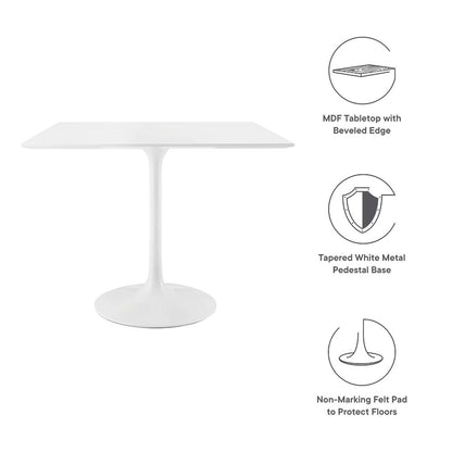 Lippa 36" Square Wood Dining Table