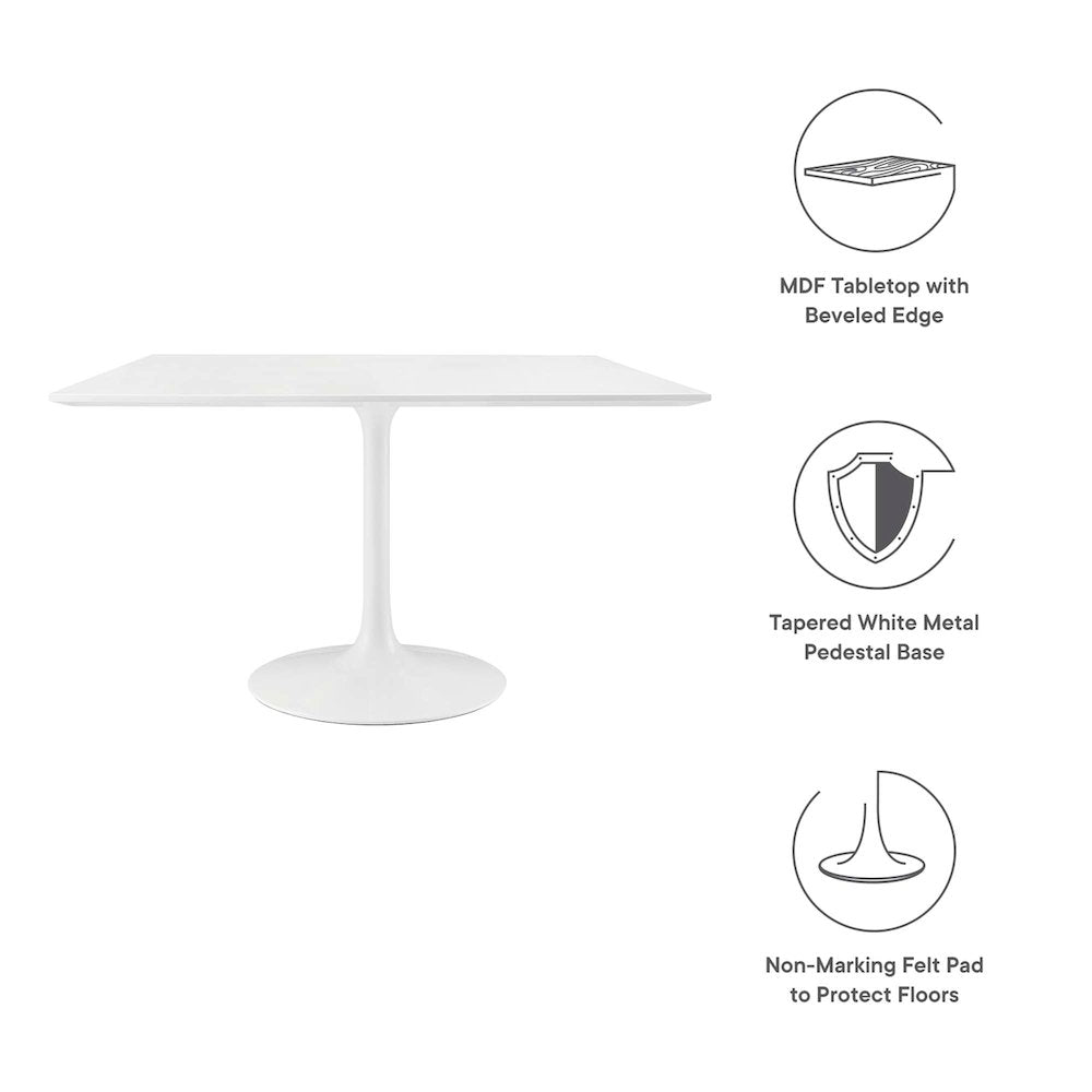 Lippa 48" Square Wood Dining Table