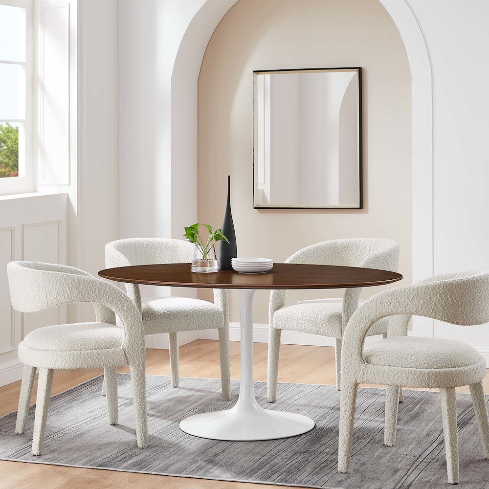 Lippa 60" Oval Wood Dining Table