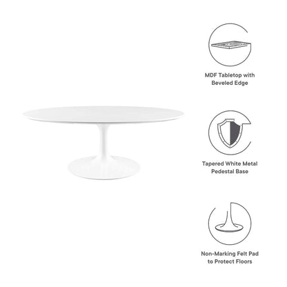 Lippa 42" Oval Wood Coffee Table