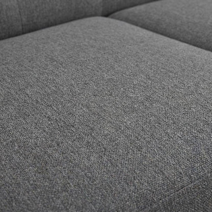 Fabric Mid Century Modern Sofa with Track Arms, Tight Back, Expectation Gray