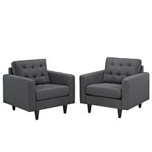 Empress Upholstered Fabric Armchair Set of 2