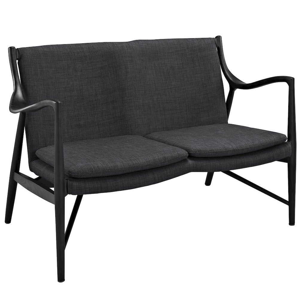 Makeshift Upholstered Fabric Loveseat