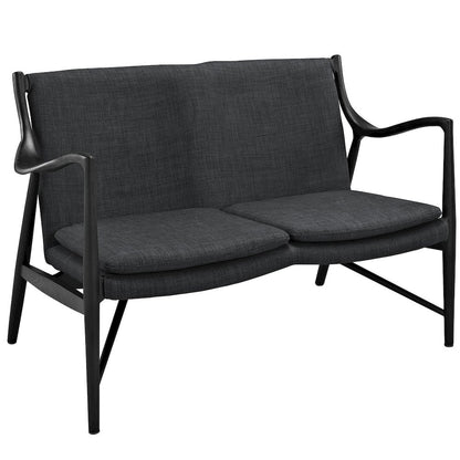 Makeshift Upholstered Fabric Loveseat