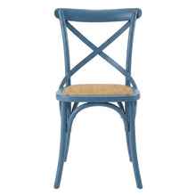 Wood and Rattan Dining Side Chair with Cane Back for Dining Room, Harbor