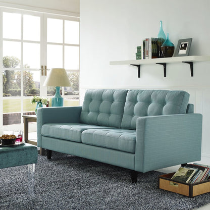 Empress Upholstered Fabric Loveseat