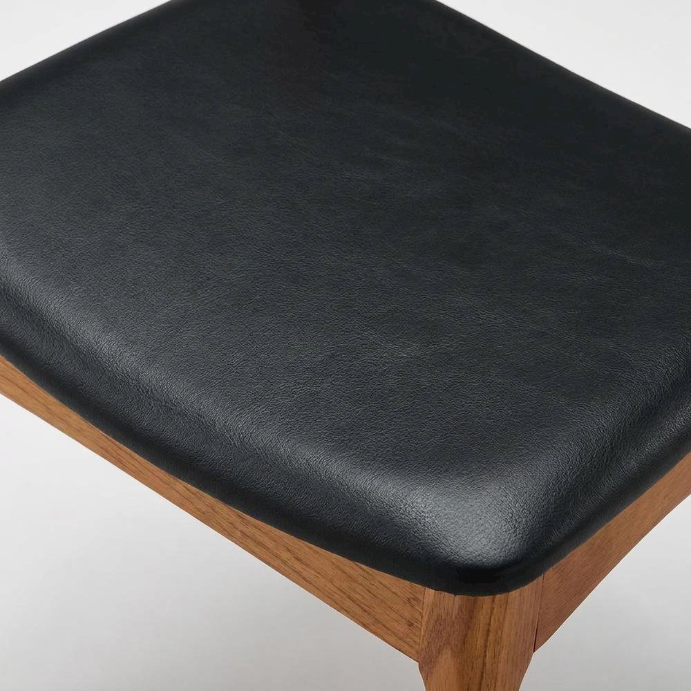 Wooden Dining Chairs for Kitchen and Modern Dining Room Tables, Black, Set of 4