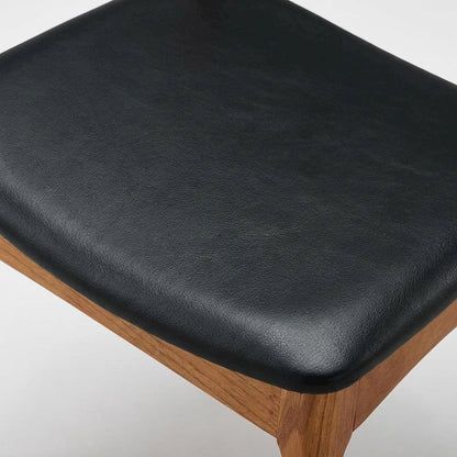 Wooden Dining Chairs for Kitchen and Modern Dining Room Tables, Black, Set of 4