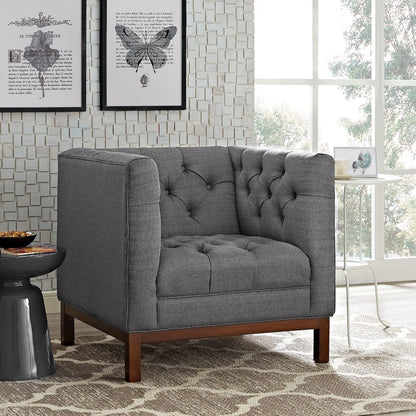 Panache Upholstered Fabric Armchair