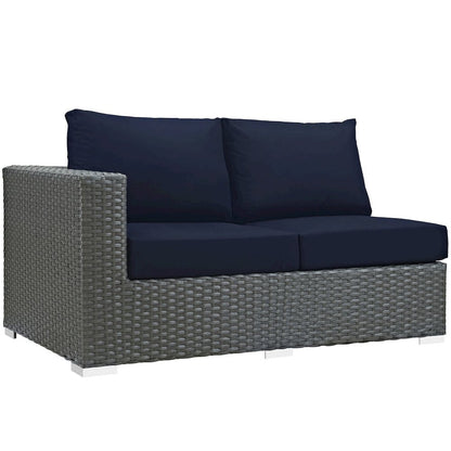 Sojourn Outdoor Patio Sunbrella Left Arm Loveseat