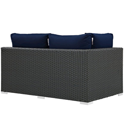 Sojourn Outdoor Patio Sunbrella Left Arm Loveseat