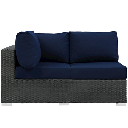 Sojourn Outdoor Patio Sunbrella Left Arm Loveseat