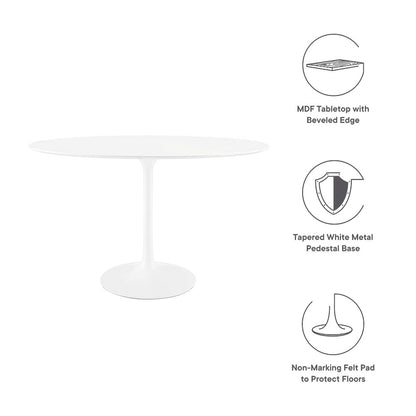Lippa 48" Oval Wood Dining Table