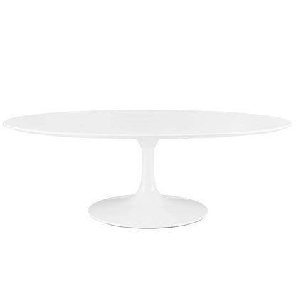 Lippa 48" Oval-Shaped Wood Coffee Table