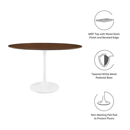 Lippa 48" Oval Wood Dining Table