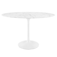 Lippa 48" Oval Faux Marble Dining Table