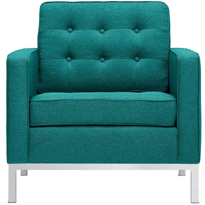 Loft Upholstered Fabric Armchair
