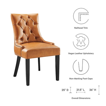 Regent Tufted Vegan Leather Dining Chair