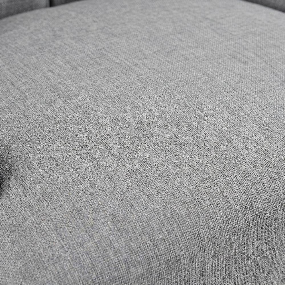 Tufted Upholstered Fabric Dining Chair for Kitchen and Dining Room, Light Gray