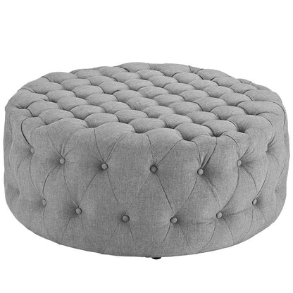 Amour Upholstered Fabric Ottoman