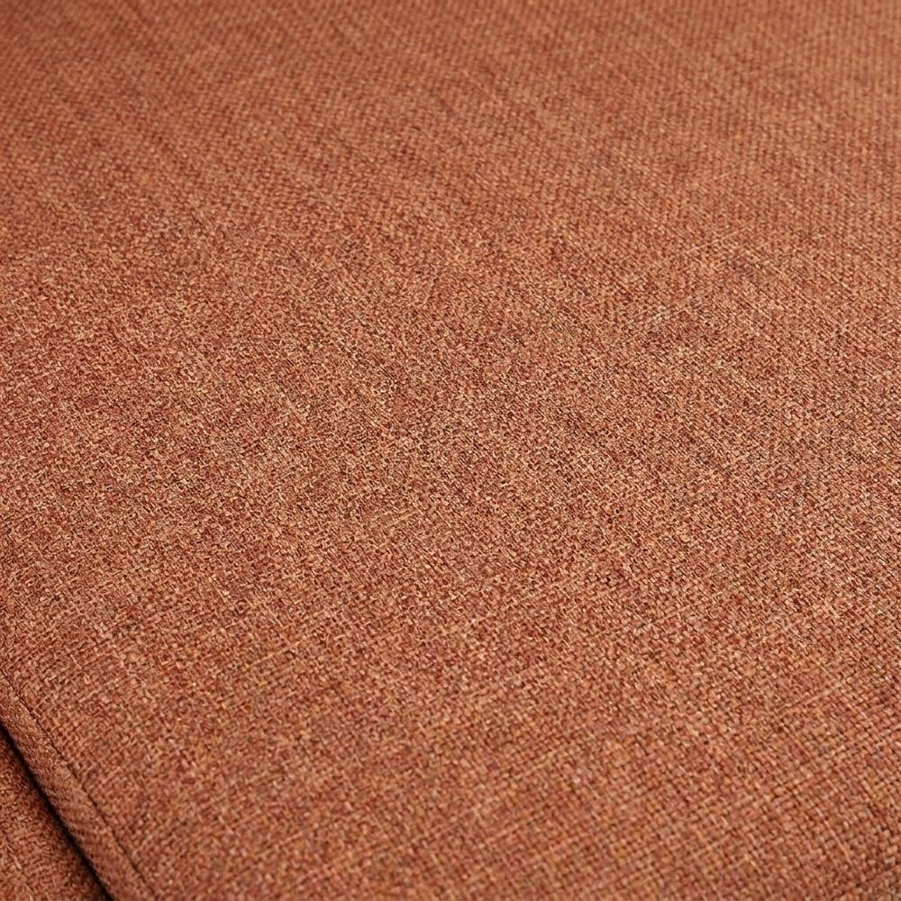 Fabric-Upholstered Dining Chair with Cushioned Seat, Orange