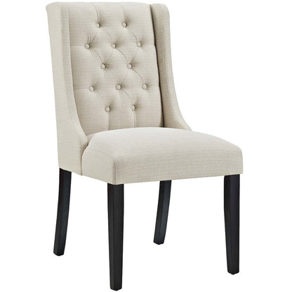 Baronet Button Tufted Fabric Dining Chair