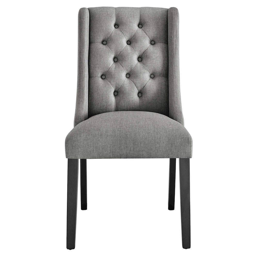 Baronet Button Tufted Fabric Dining Chair
