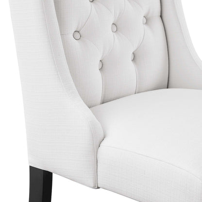 Baronet Button Tufted Fabric Dining Chair