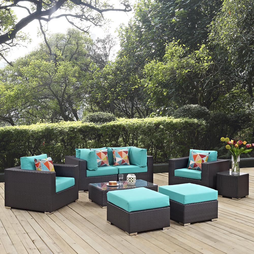 Convene 8 Piece Outdoor Patio Sectional Set