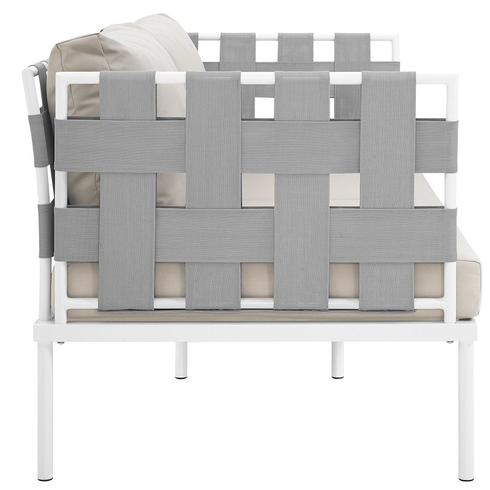 Harmony Outdoor Patio Aluminum Loveseat
