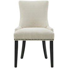 Fabric Upholstered Parsons Dining Side Chairs, Beige, Set of 2