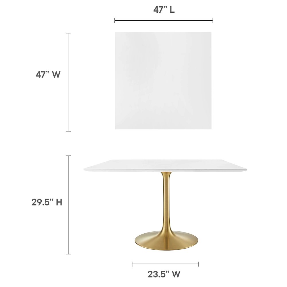 Lippa 48" Square Wood Dining Table