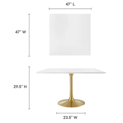 Lippa 48" Square Wood Dining Table