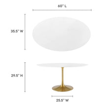Lippa 60" Oval Wood Dining Table