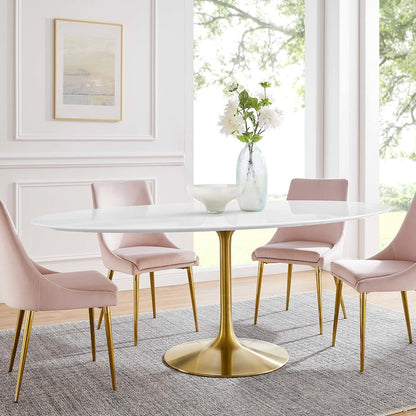 Lippa 78" Oval Wood Dining Table