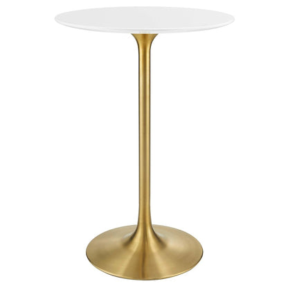 Lippa 28" Round Wood Bar Table