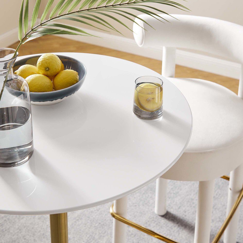 Lippa 28" Round Wood Bar Table