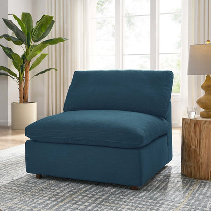 Commix Down Filled Overstuffed Armless Chair